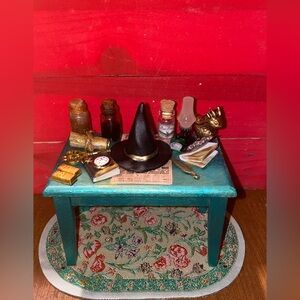 Miniature Wizard Table with Accessories
